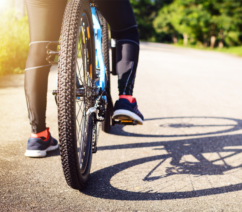 Radsportler bei einer Tour