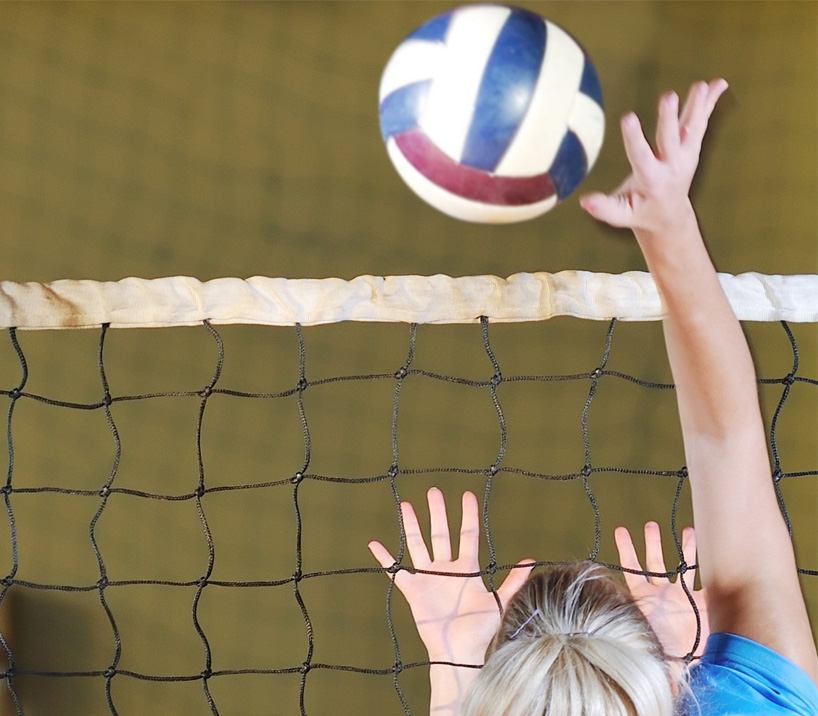 Volleyballspieler beim Spiel
