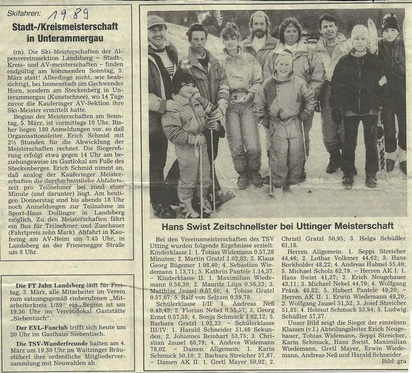 1989 – Landkreis-Skimeisterschaft (05.03.1989, Blatt 2)