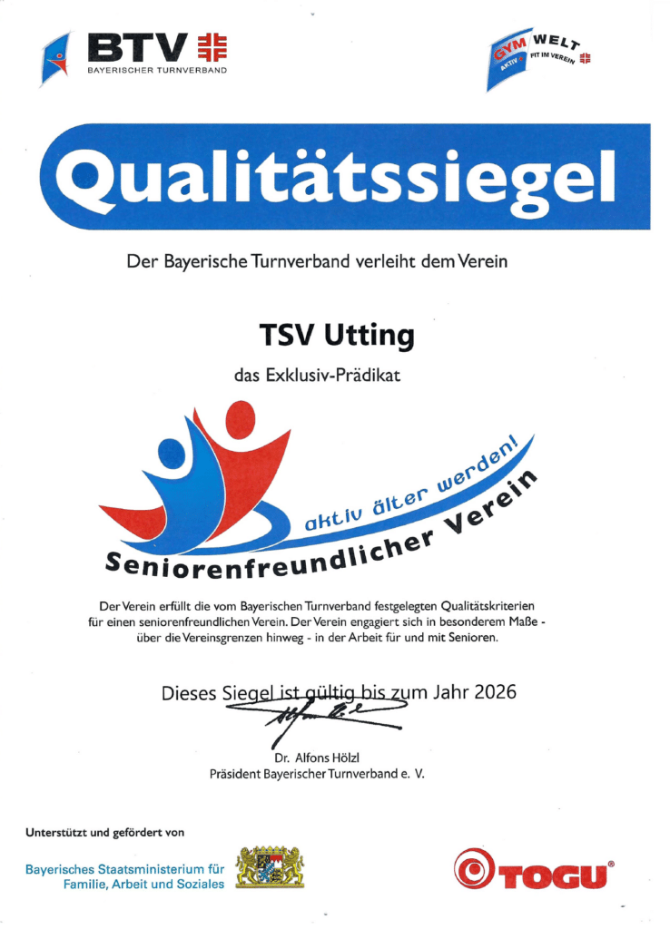 Seniorenfreundlicher Verein