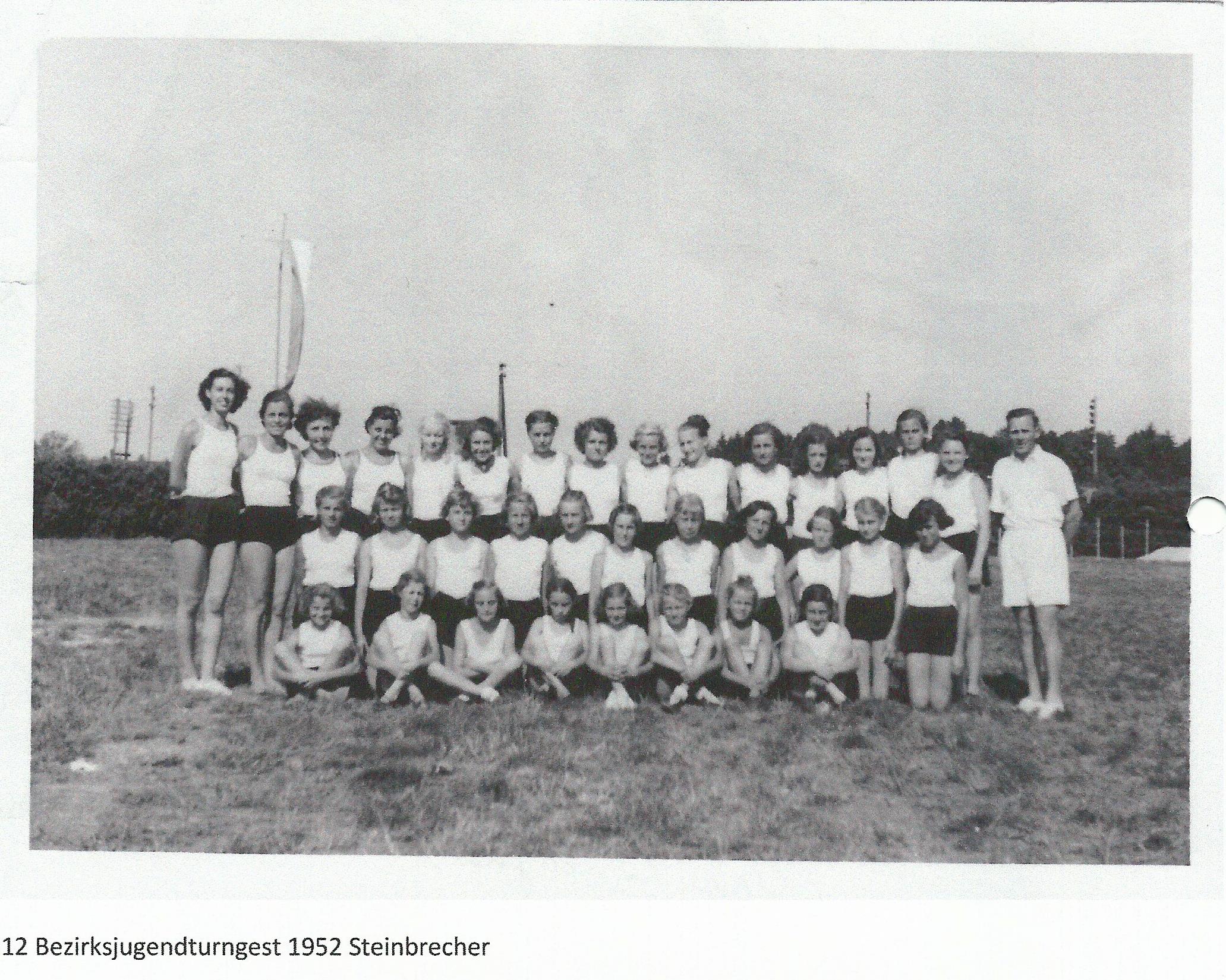 TSV Utting - 1952 Bezirksjugendturnfest, Uttinger Turnriege