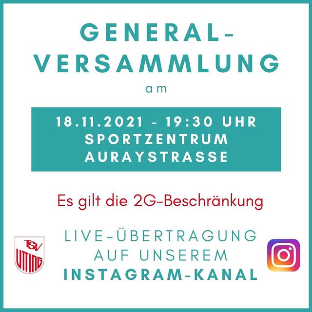 TSV Utting - Generalversammlung - 18.11.2021